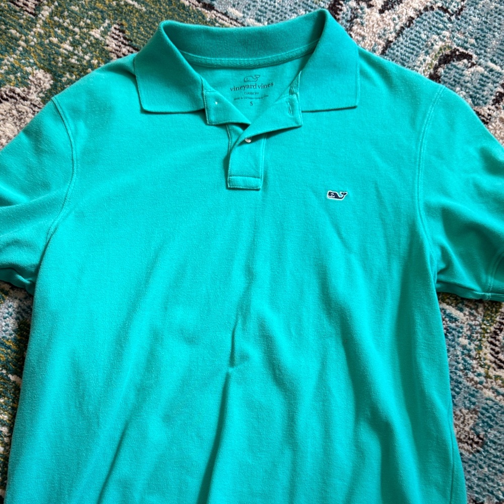 Vineyard Vines Aqua Polo Shirt